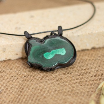 Přívěsek velký  s malachitem – La Sofia