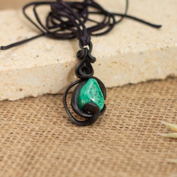 Přívěsek  malý s malachitem – La Sofia