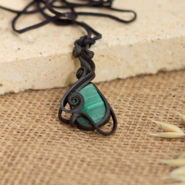 Přívěsek malý  s malachitem – La Sofia