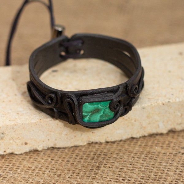 Náramek  s malachitem – La Sofia