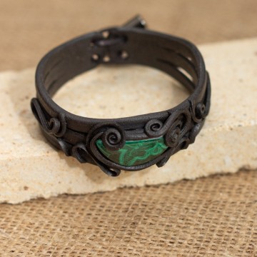 Náramek  s malachitem – La Sofia