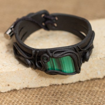 Náramek  s malachitem – La Sofia