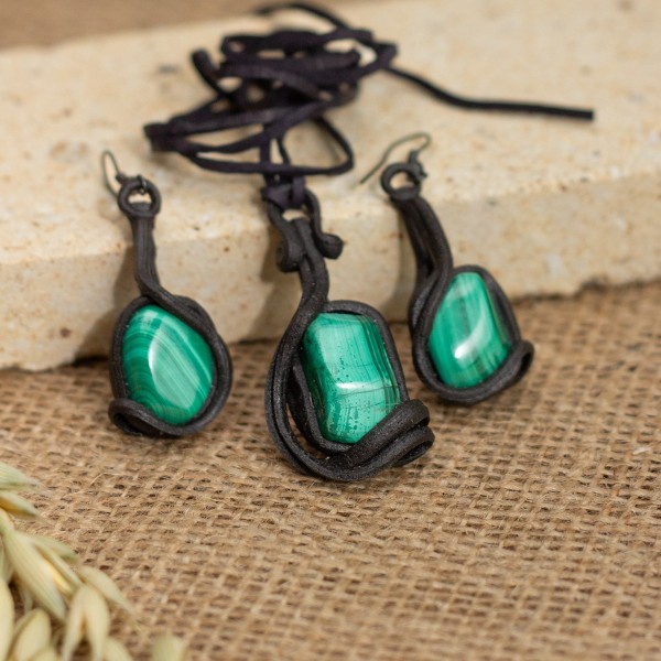 Sada šperků s malachitem – La Sofia