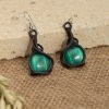 Náušnice  s malachitem – La Sofia