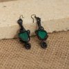 Náušnice  s malachitem – La Sofia