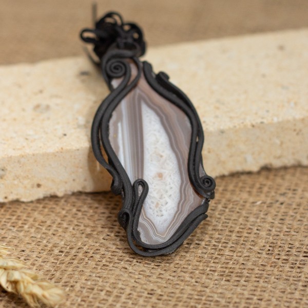 Přívěsek  s achátem - plátek – La Sofia