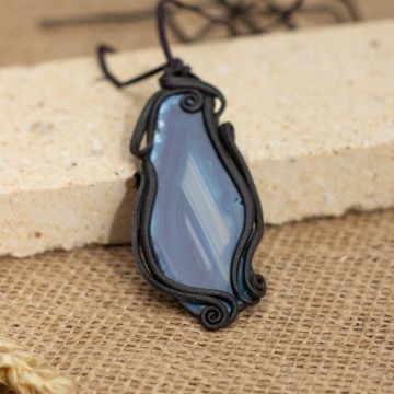 Přívěsek  s achátem - plátek – La Sofia