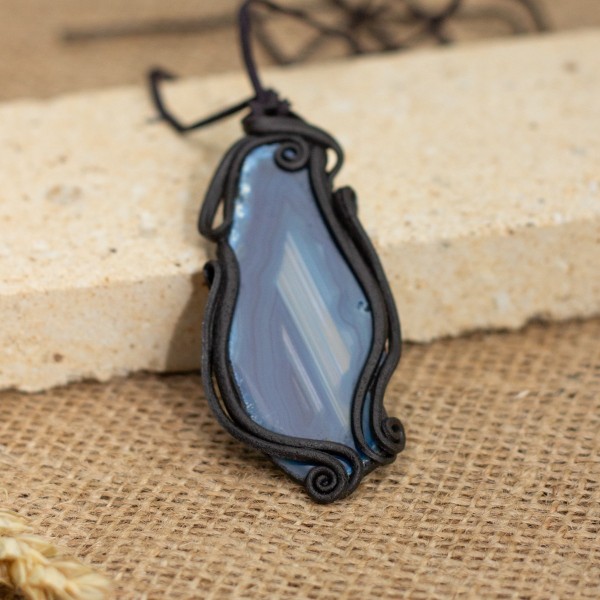 Přívěsek  s achátem - plátek – La Sofia