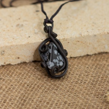 Přívěsek  malý s obsidiánem – La Sofia