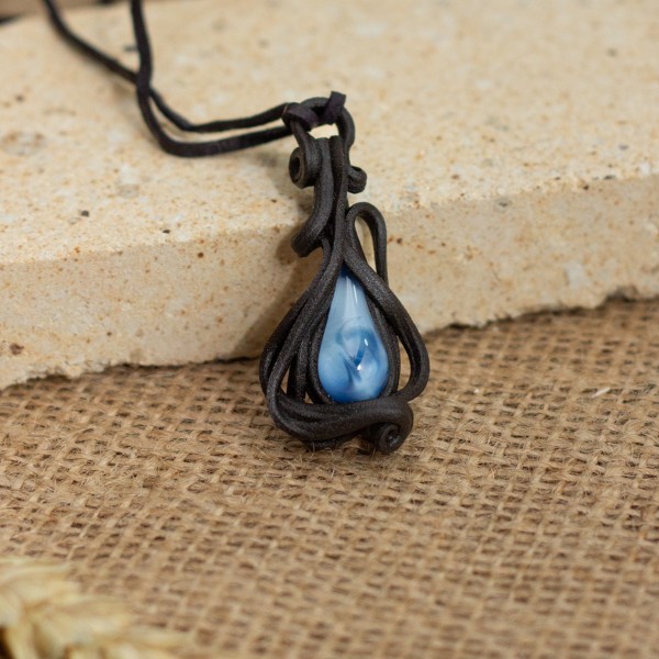 Přívěšek malý se světle modrou  kapkou – La Sofia