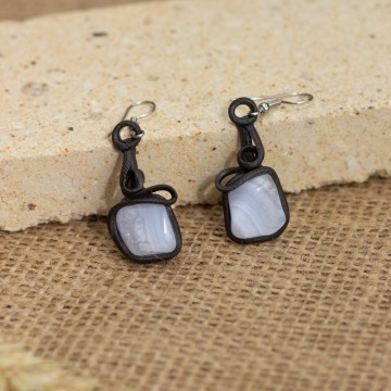 Náušnice s chalcedonem – La Sofia