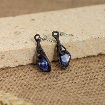 Náušnice se sodalitem – La Sofia