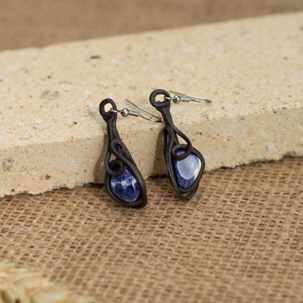 Náušnice se sodalitem – La Sofia