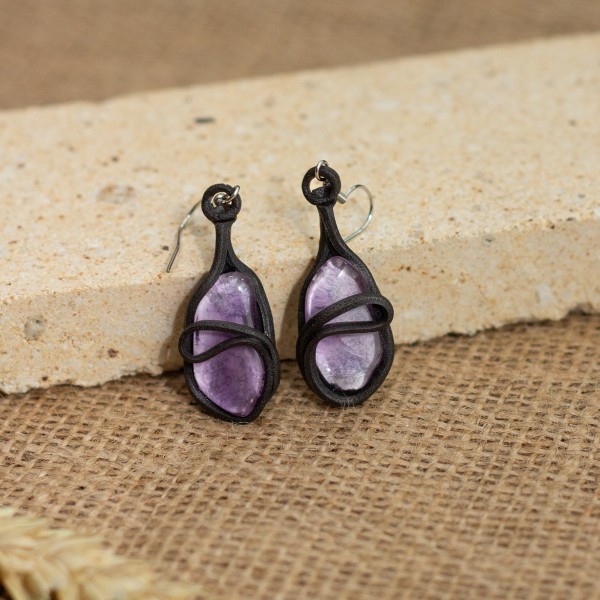 Náušnice s ametystem – La Sofia