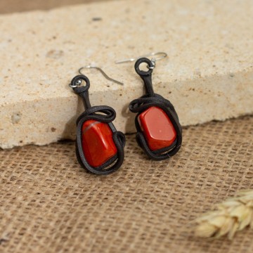 Náušnice s karneolem – La Sofia